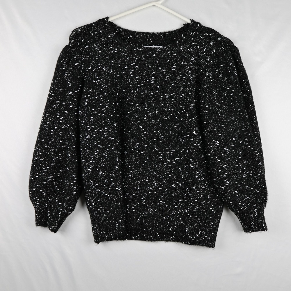 Calvin Klein Jeans Sweater Womens Medium Metallic‎ Knit Pullover Long Sleeve